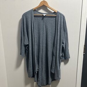 LuLaRoe Charcoal Open Front Cardigan